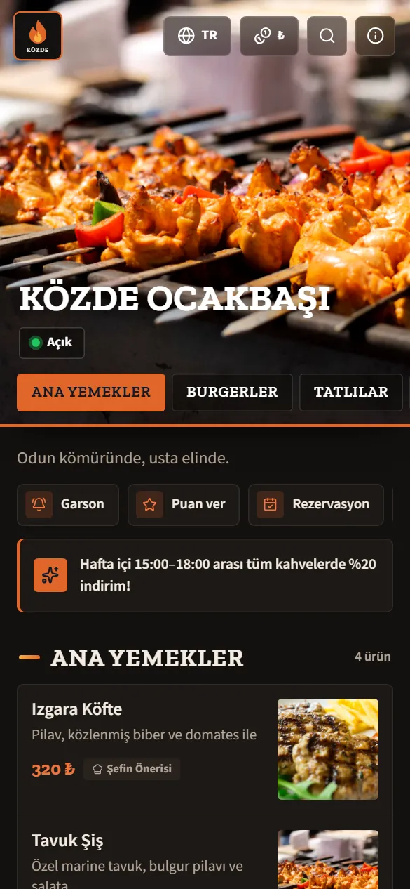 Ocakbaşı tasarımı