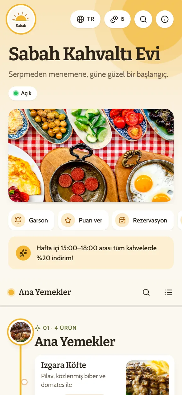 Sabah tasarımı