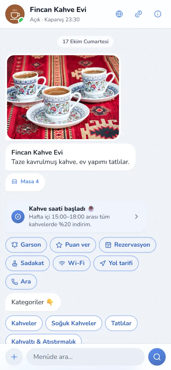 Sohbet tasarımı