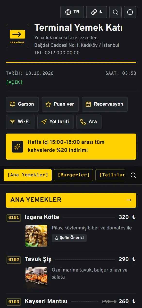 Terminal tasarımı
