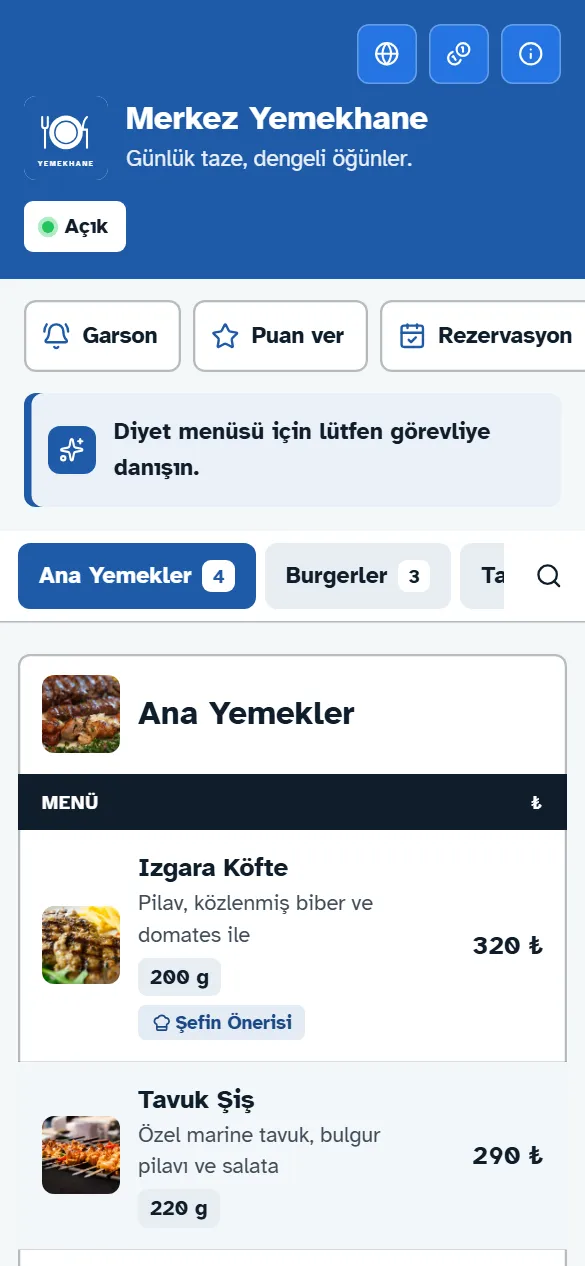 Yemekhane tasarımı